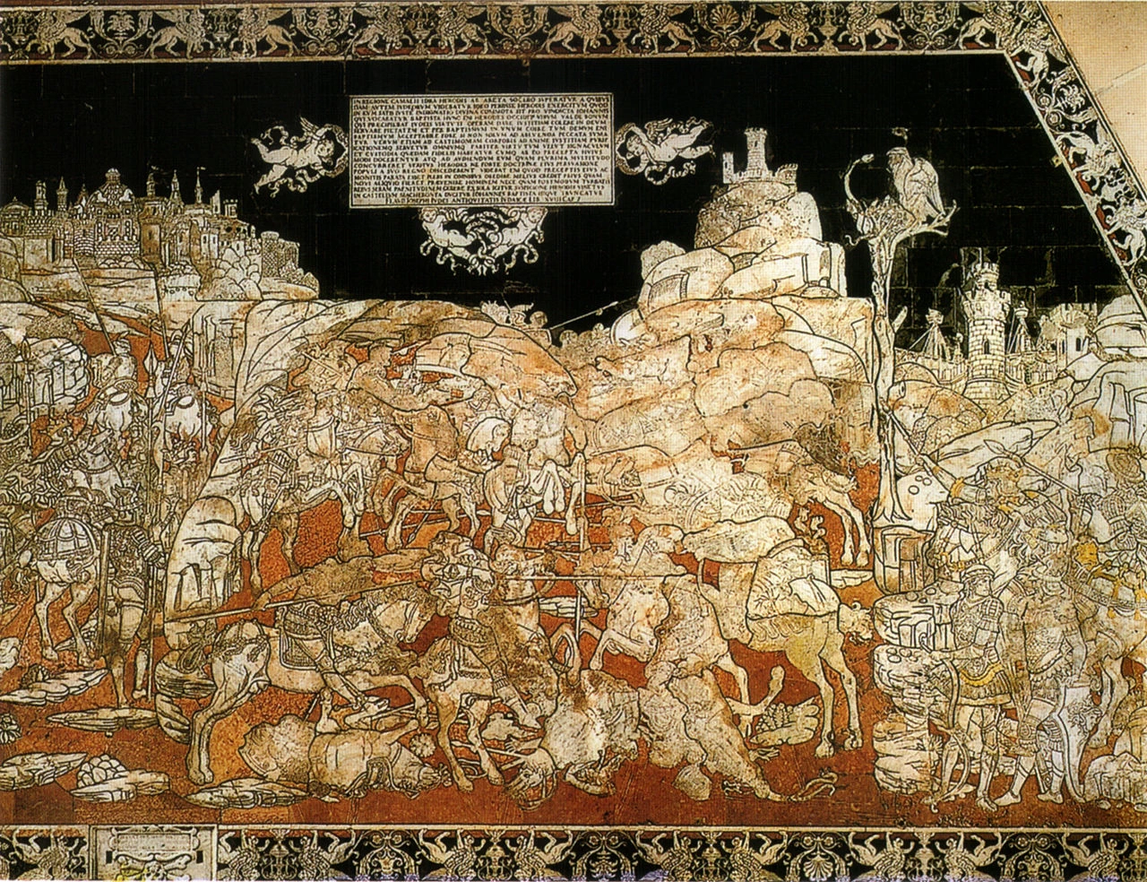 Pavimento del Duomo di Siena - Cacciata di Erode